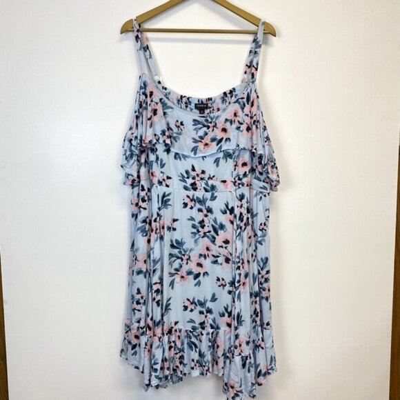 Torrid Floral Off the Shoulder Dress - Picture 2 of 14